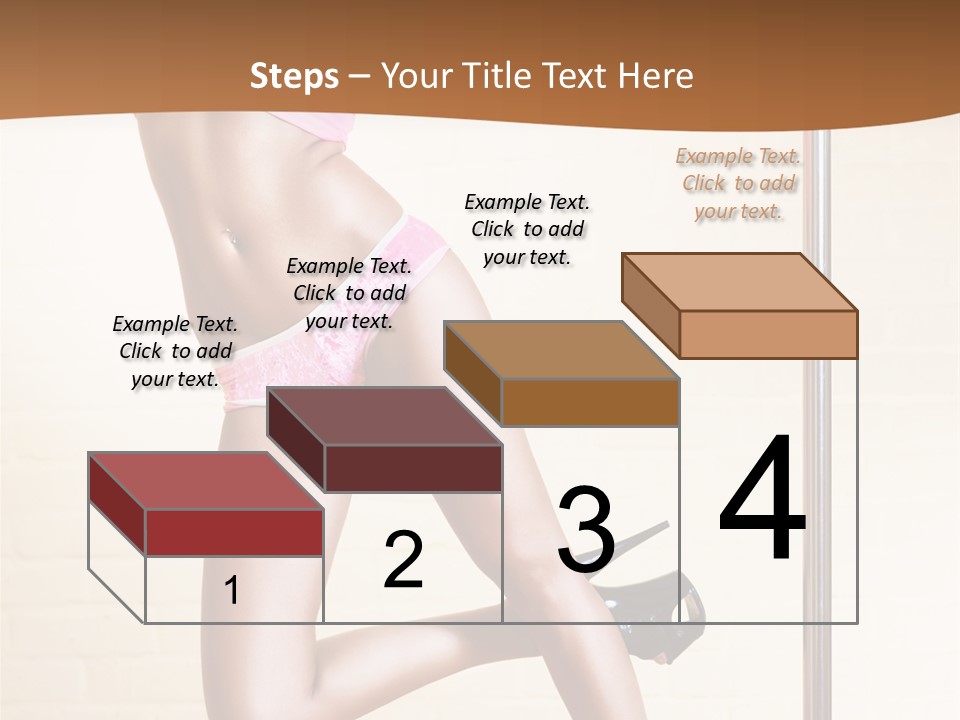 Smiling Underwear Exercising PowerPoint Template