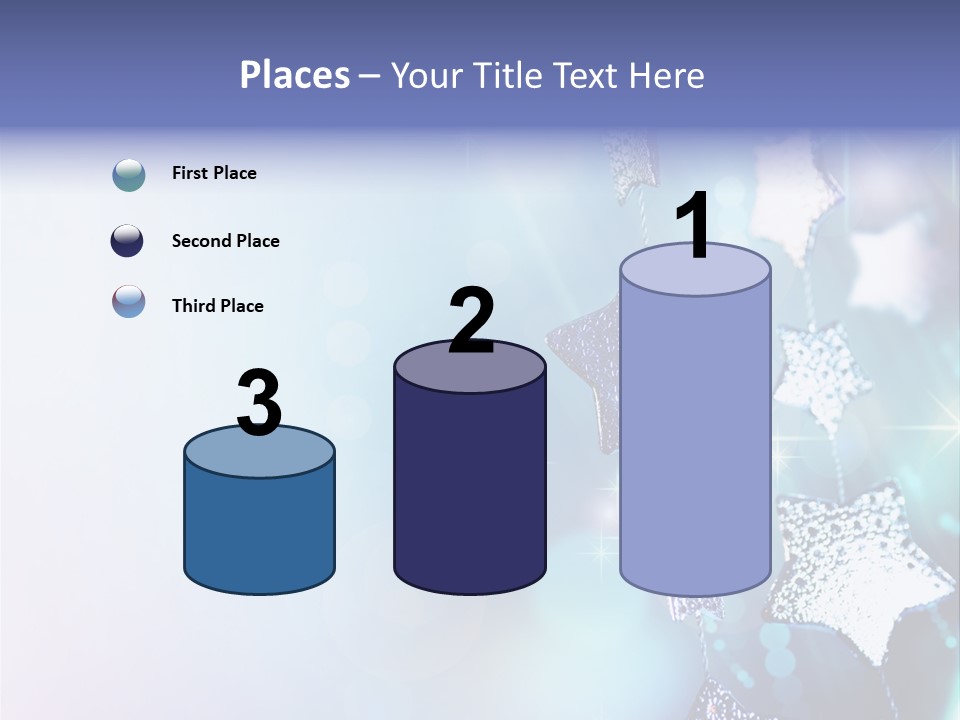 Blue Christmas Background PowerPoint Template