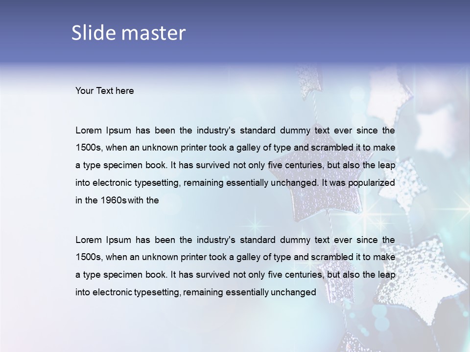 Blue Christmas Background PowerPoint Template