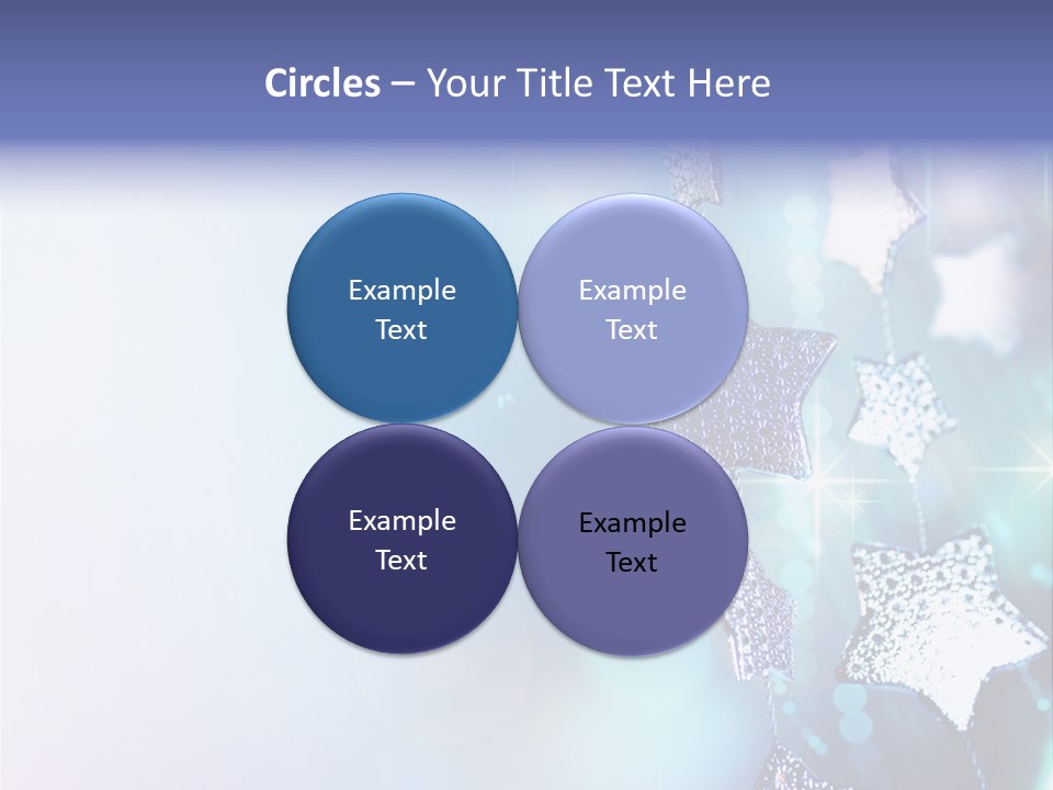 Blue Christmas Background PowerPoint Template