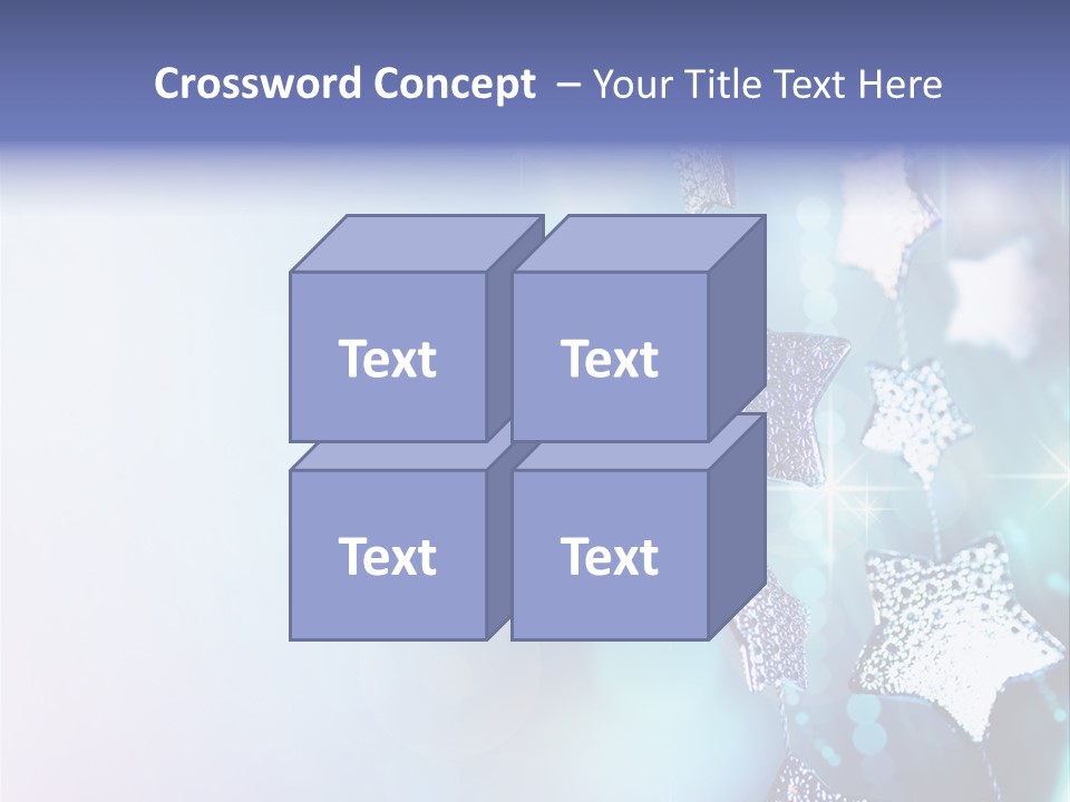 Blue Christmas Background PowerPoint Template