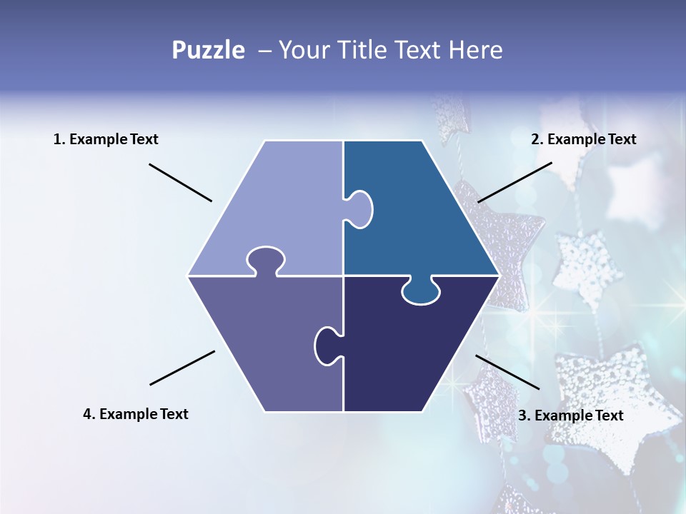 Blue Christmas Background PowerPoint Template