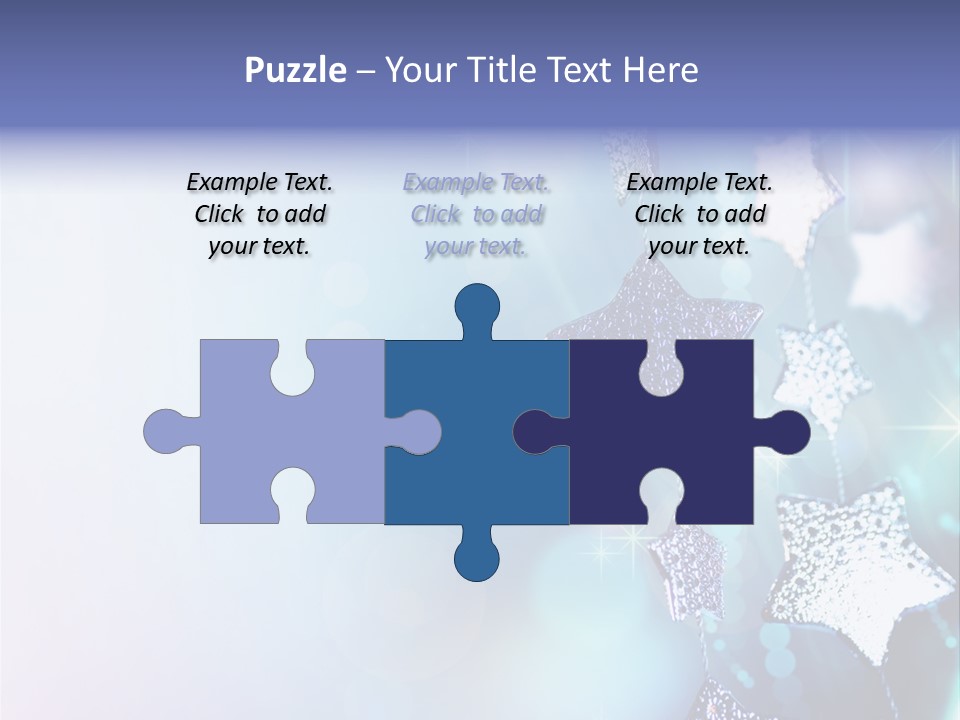 Blue Christmas Background PowerPoint Template