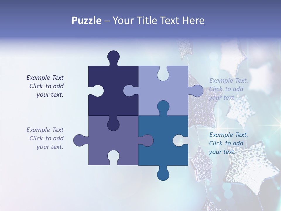 Blue Christmas Background PowerPoint Template