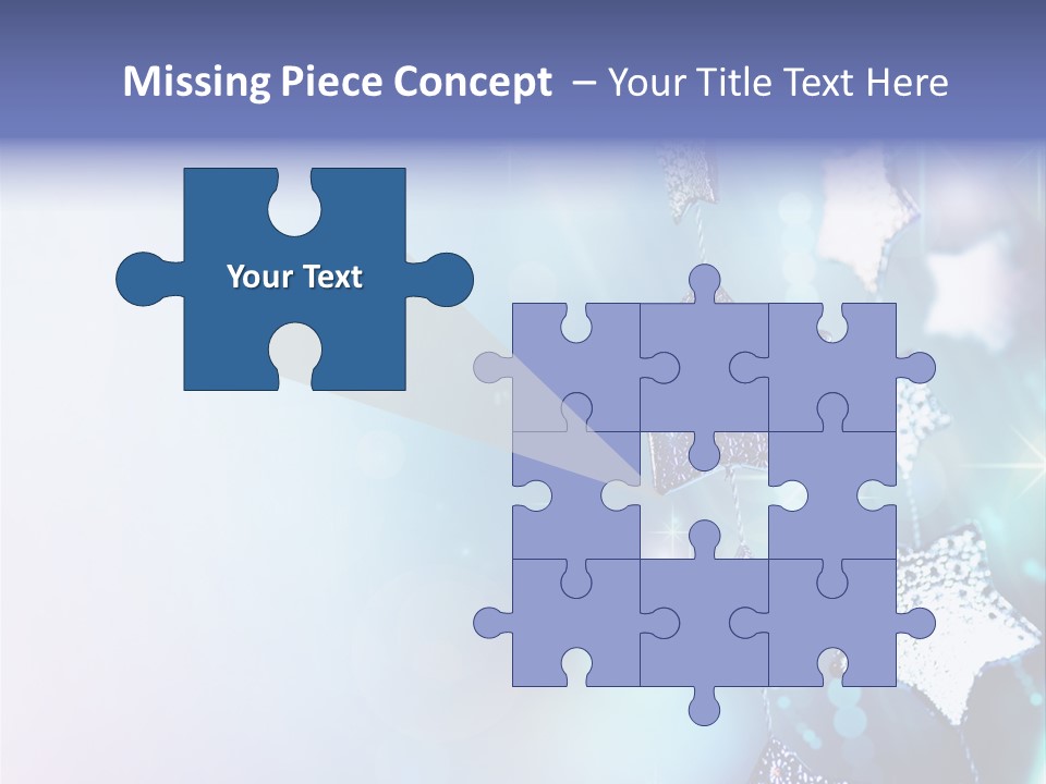 Blue Christmas Background PowerPoint Template