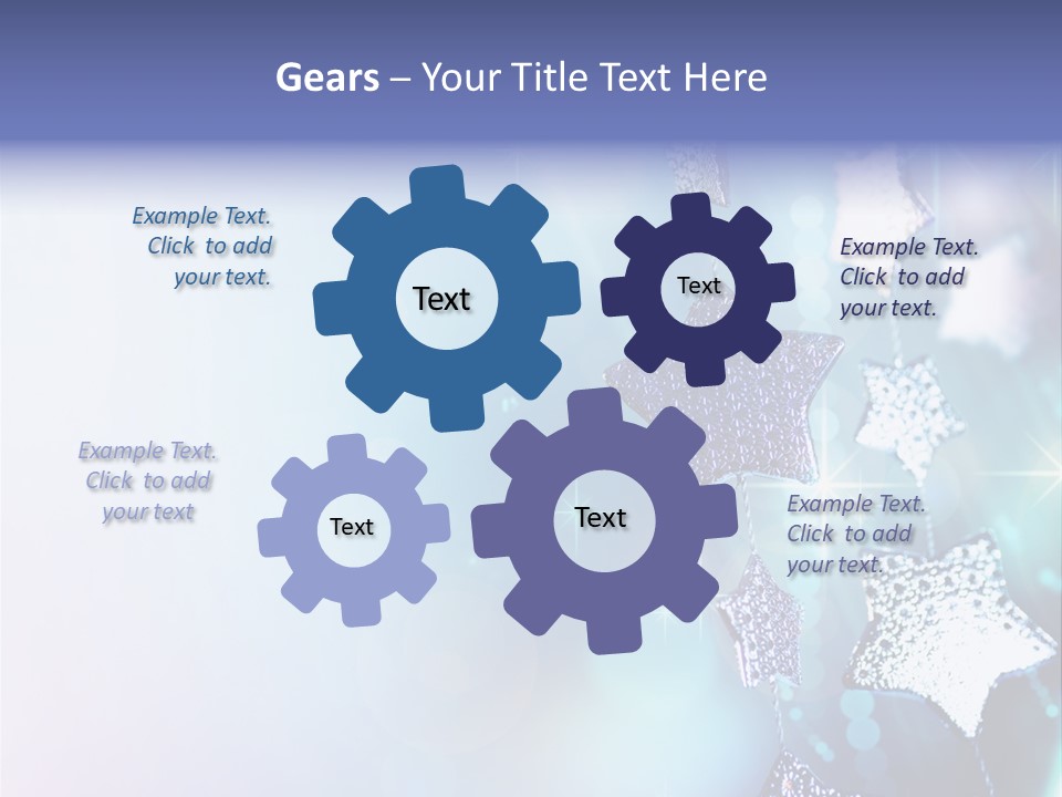 Blue Christmas Background PowerPoint Template