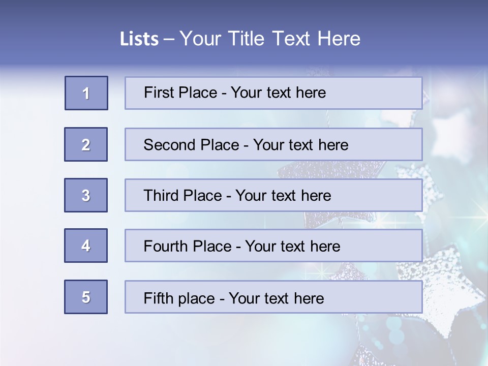 Blue Christmas Background PowerPoint Template