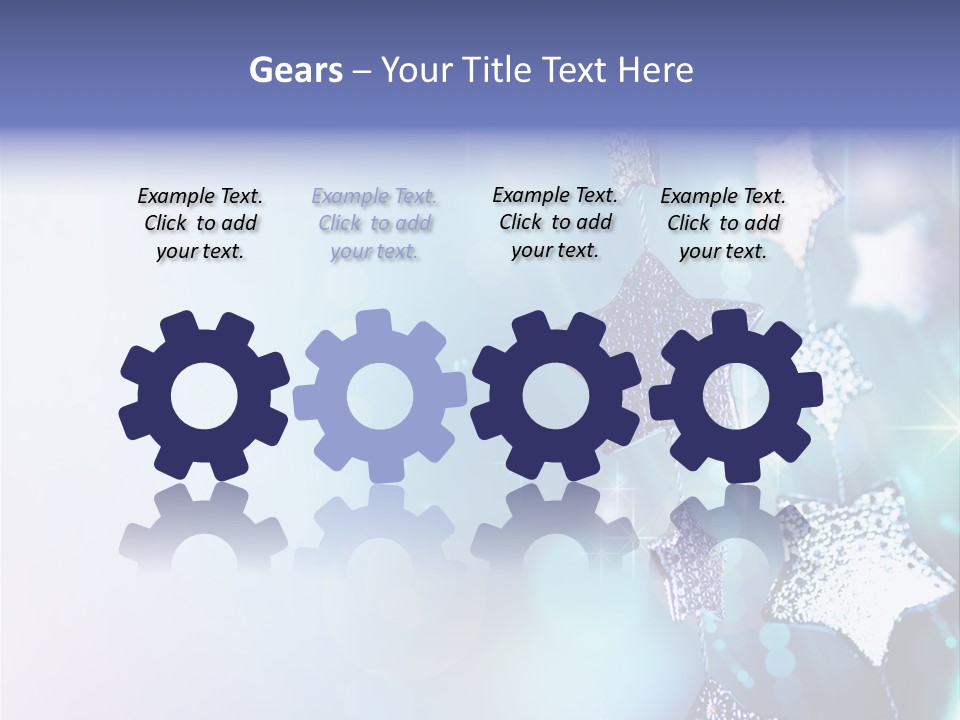 Blue Christmas Background PowerPoint Template