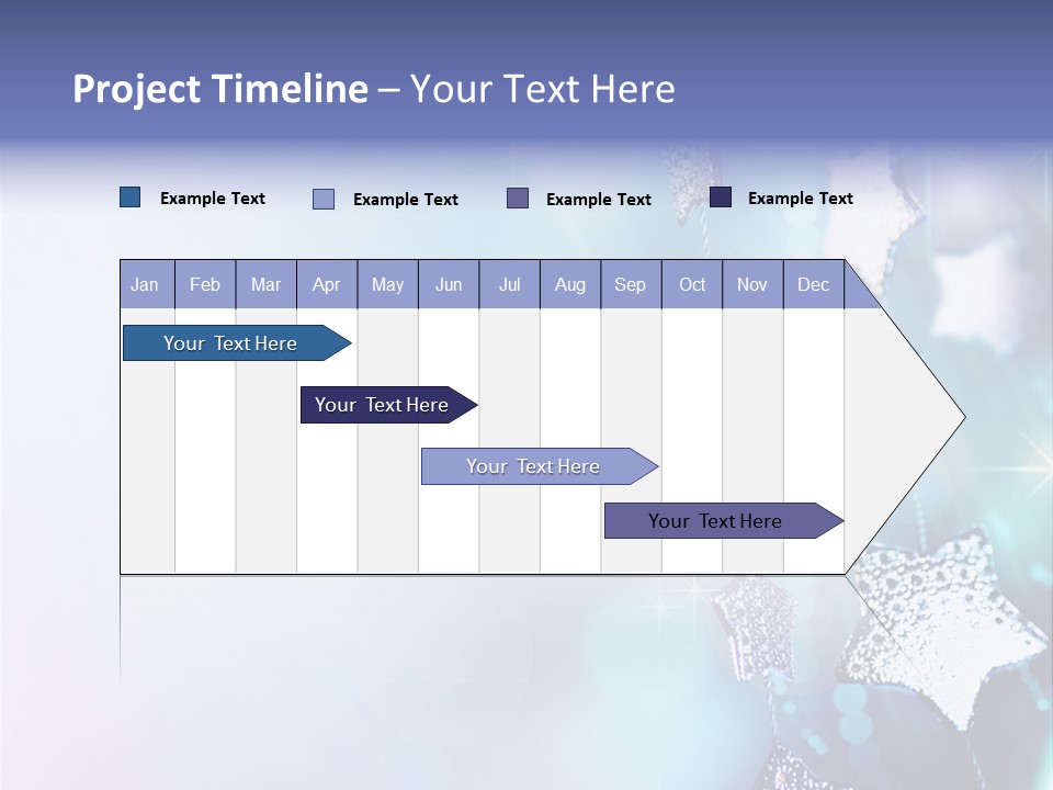 Blue Christmas Background PowerPoint Template