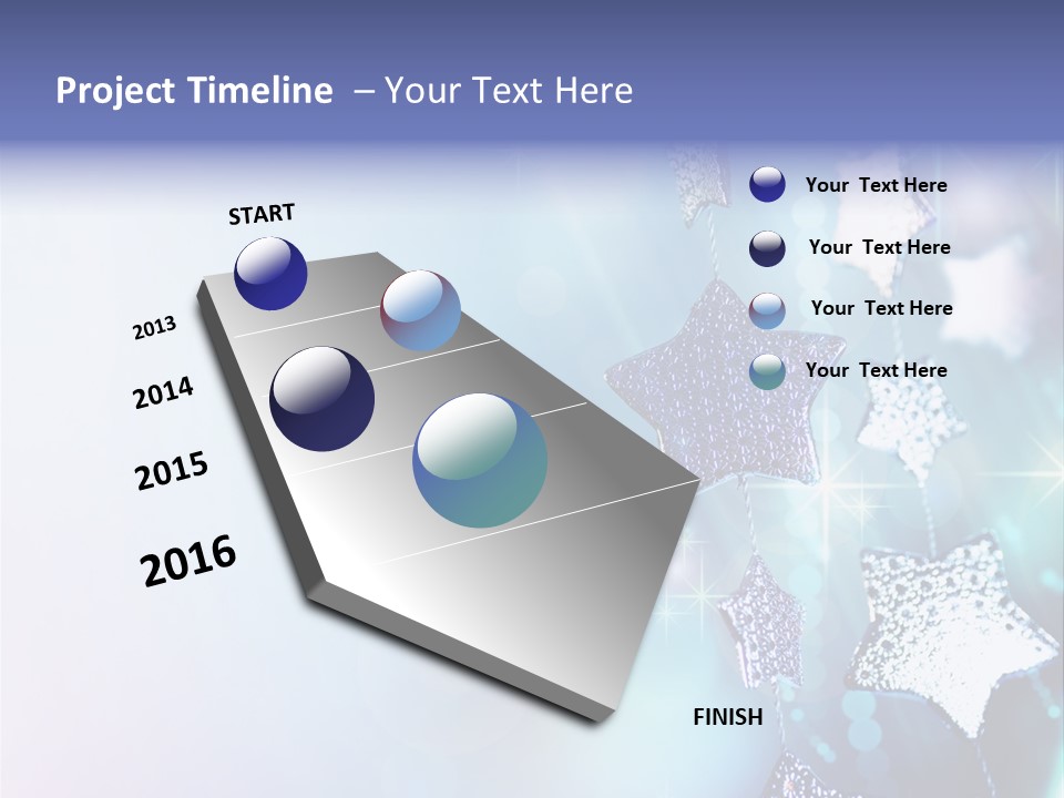 Blue Christmas Background PowerPoint Template