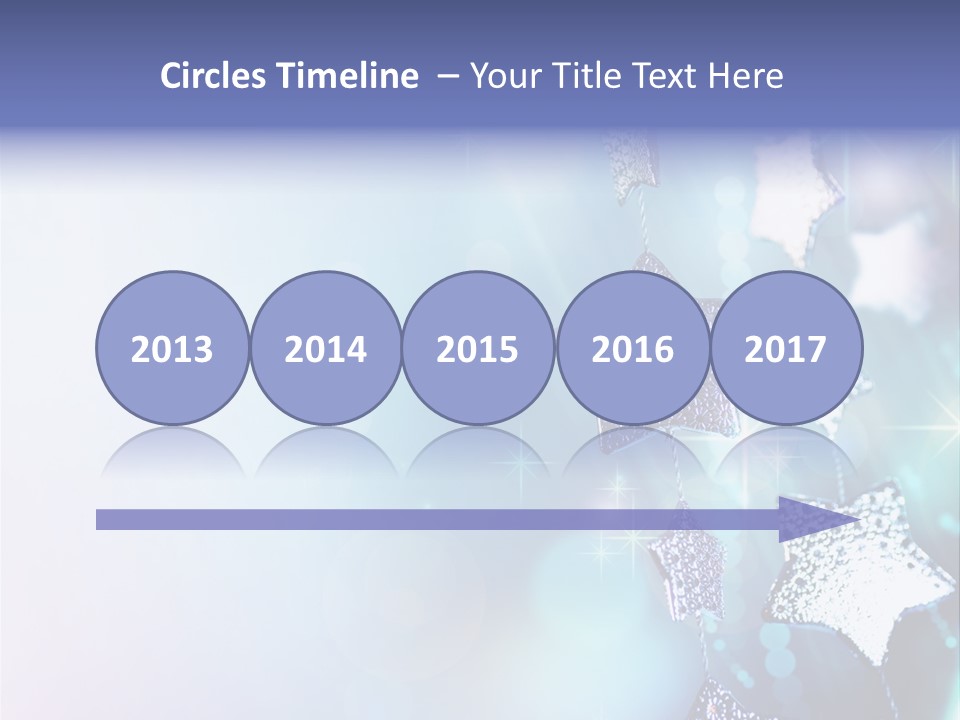 Blue Christmas Background PowerPoint Template