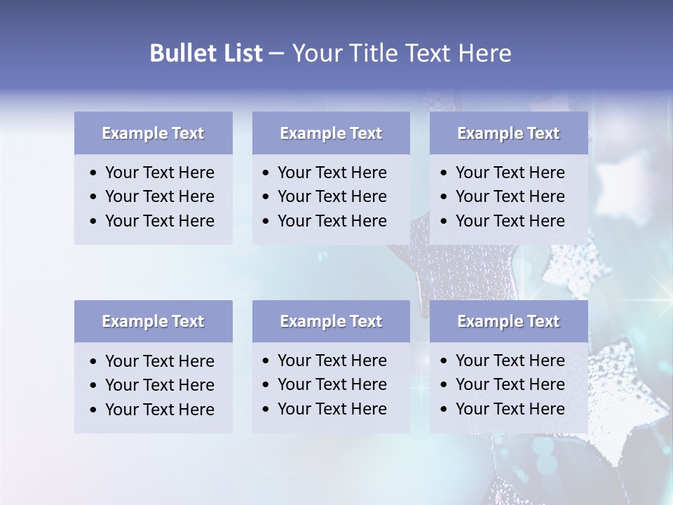 Blue Christmas Background PowerPoint Template