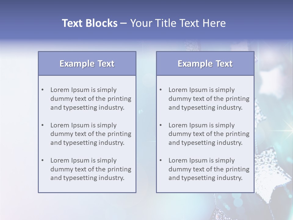 Blue Christmas Background PowerPoint Template