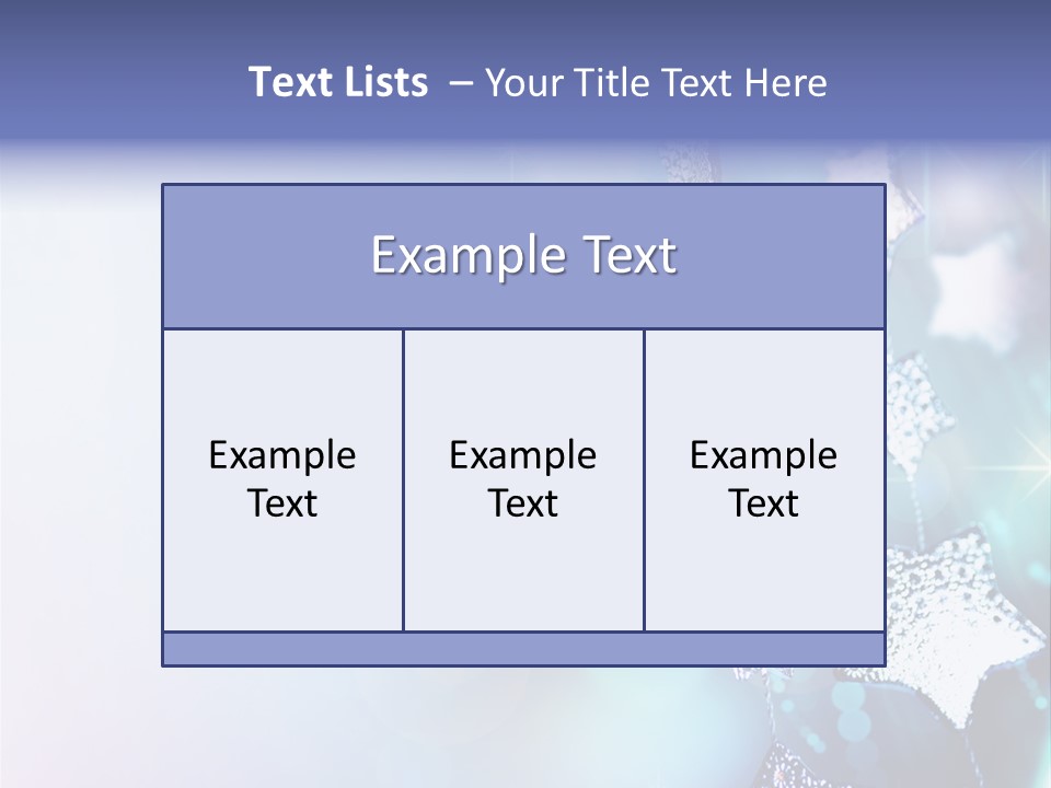 Blue Christmas Background PowerPoint Template