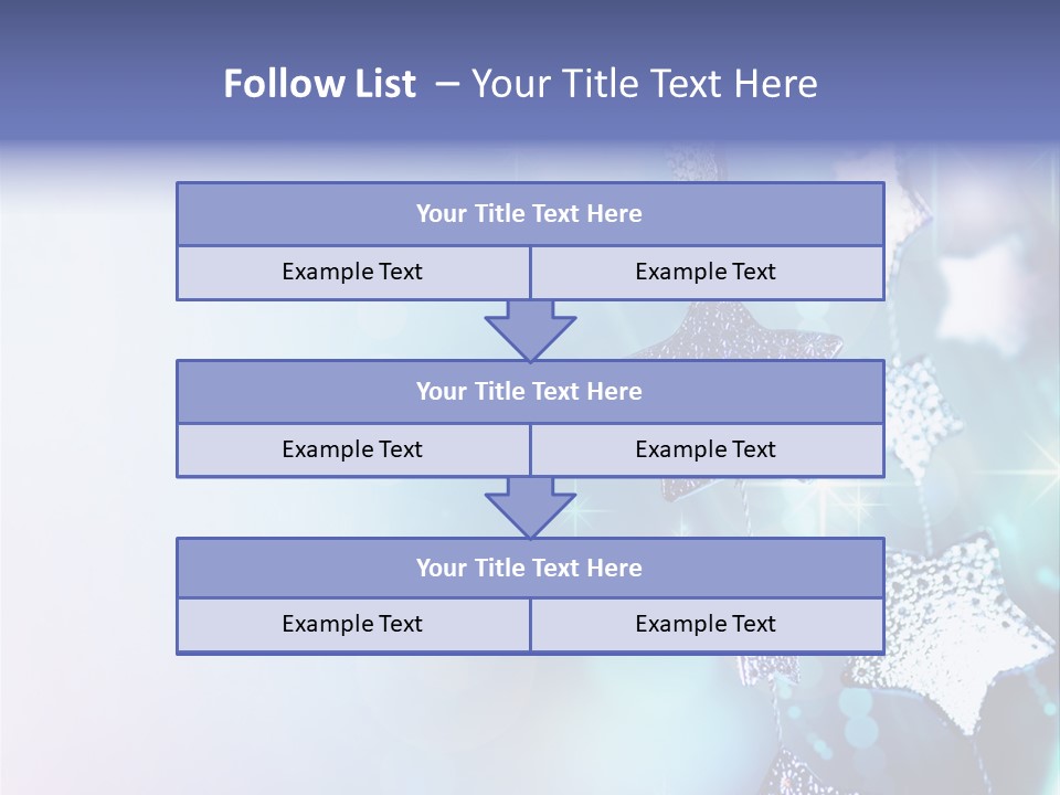 Blue Christmas Background PowerPoint Template