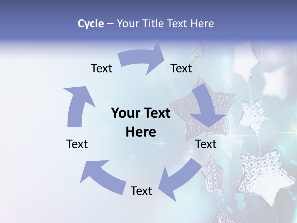 Blue Christmas Background PowerPoint Template