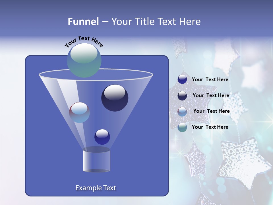 Blue Christmas Background PowerPoint Template