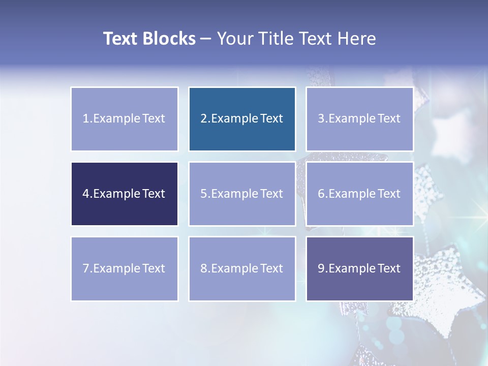 Blue Christmas Background PowerPoint Template