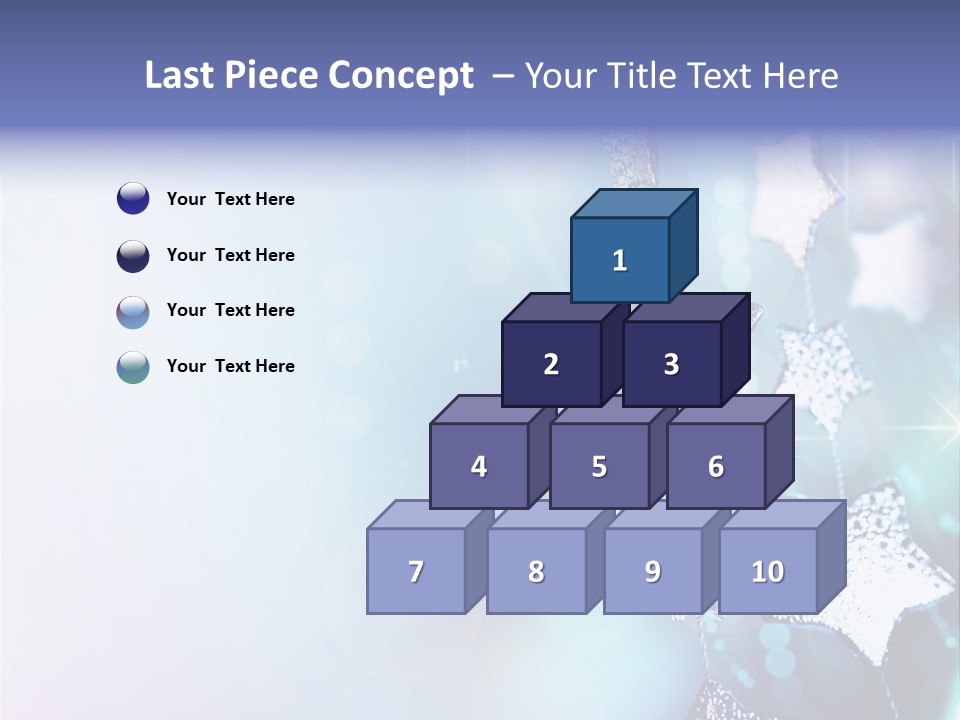 Blue Christmas Background PowerPoint Template