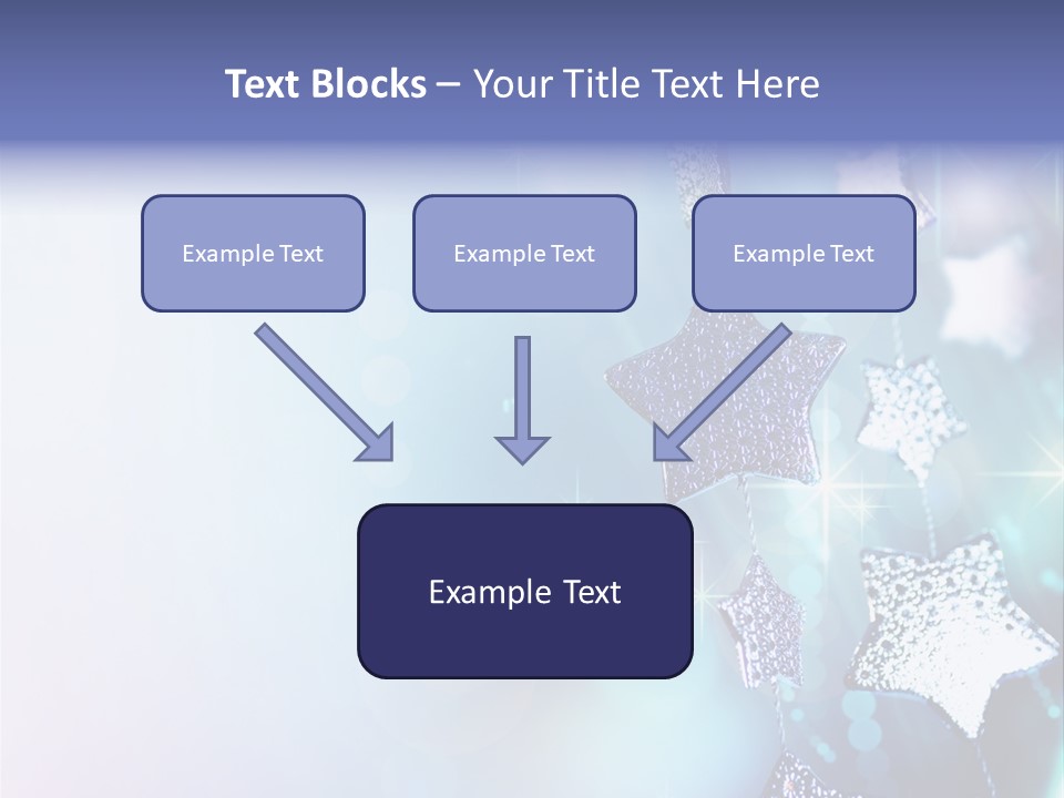 Blue Christmas Background PowerPoint Template