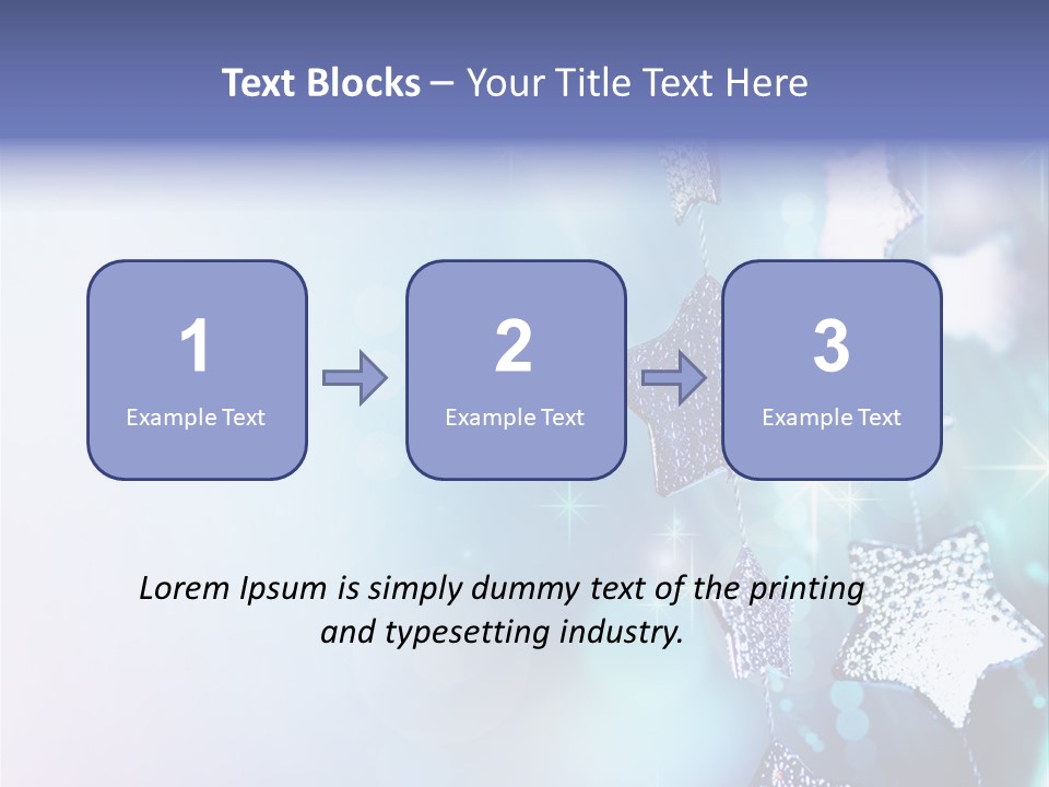 Blue Christmas Background PowerPoint Template