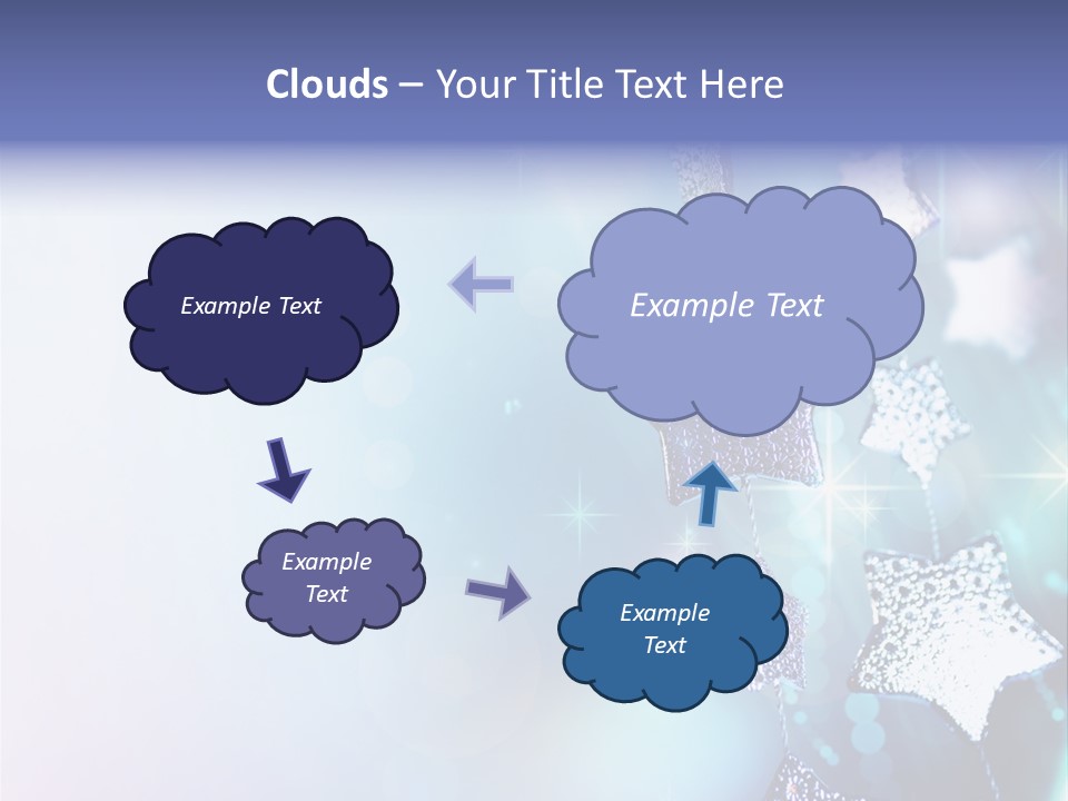 Blue Christmas Background PowerPoint Template