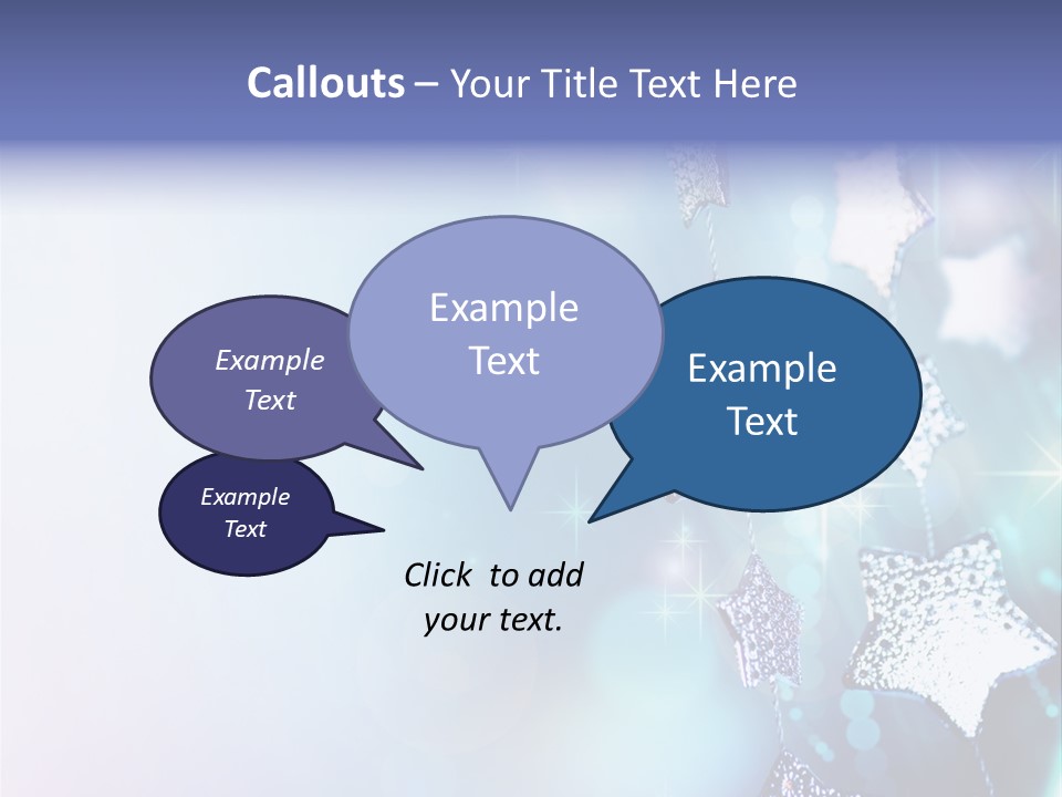 Blue Christmas Background PowerPoint Template