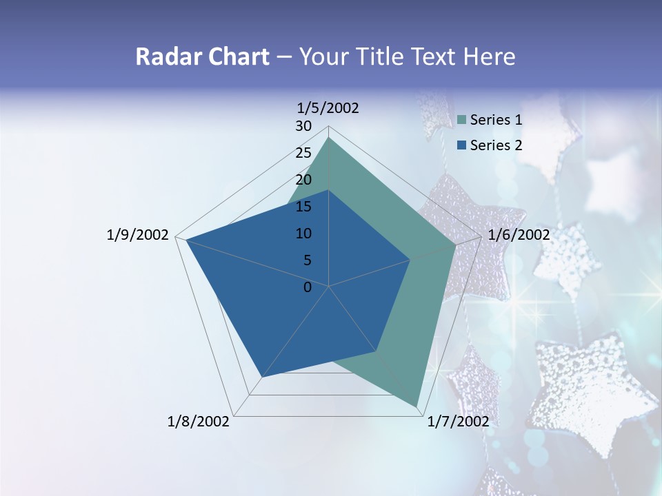 Blue Christmas Background PowerPoint Template