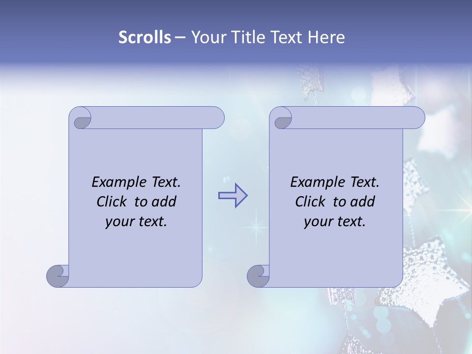 Blue Christmas Background PowerPoint Template