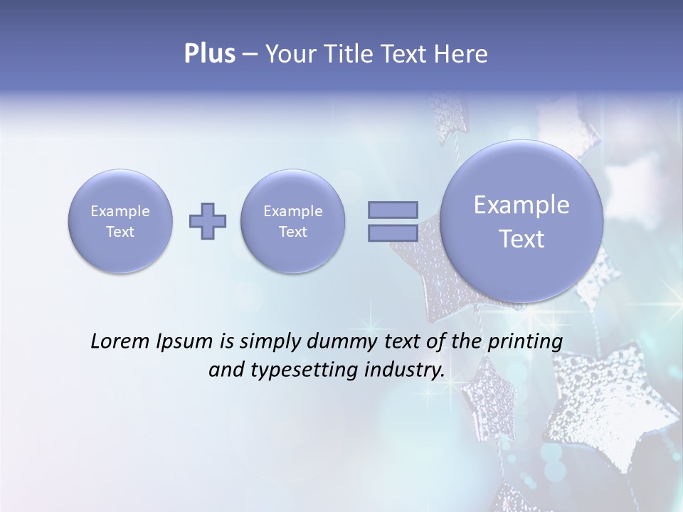 Blue Christmas Background PowerPoint Template