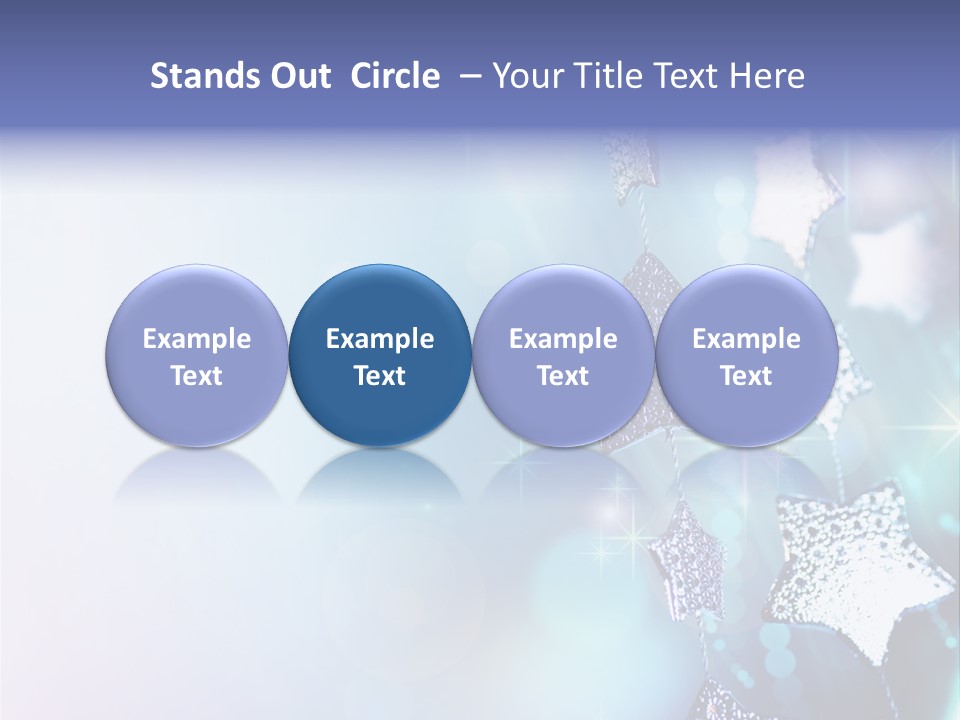 Blue Christmas Background PowerPoint Template