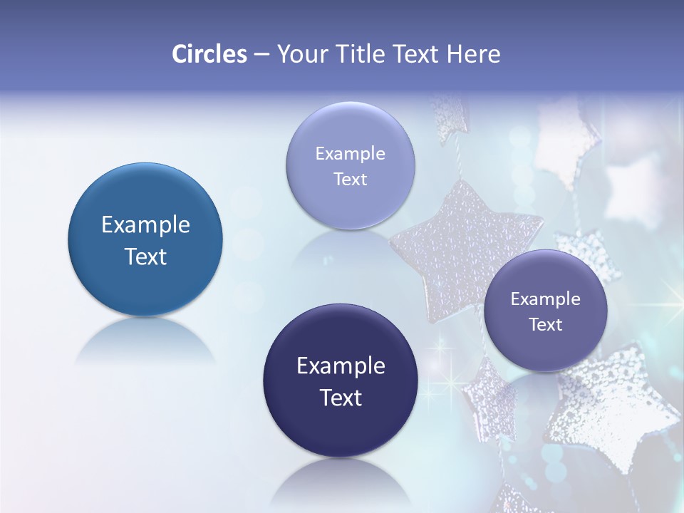 Blue Christmas Background PowerPoint Template