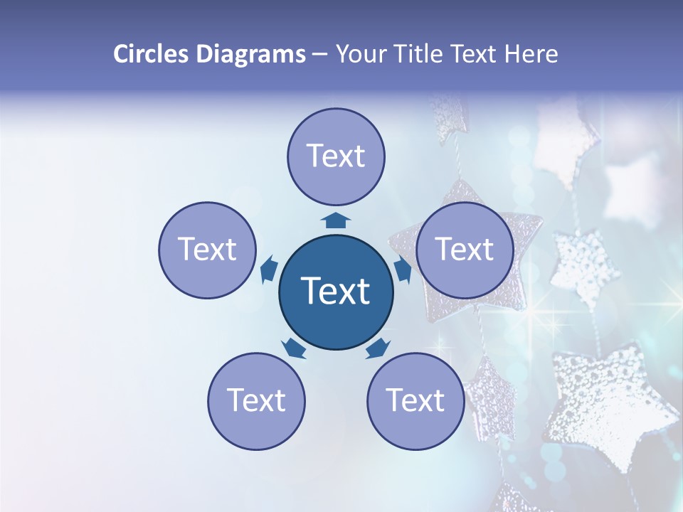 Blue Christmas Background PowerPoint Template