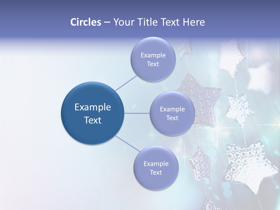 Blue Christmas Background PowerPoint Template