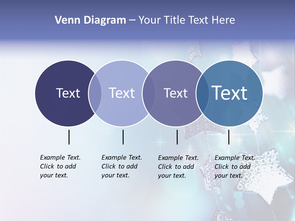 Blue Christmas Background PowerPoint Template