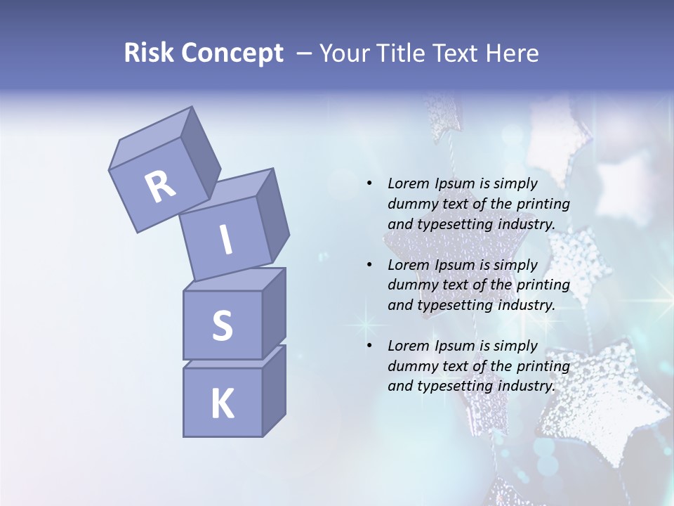 Blue Christmas Background PowerPoint Template