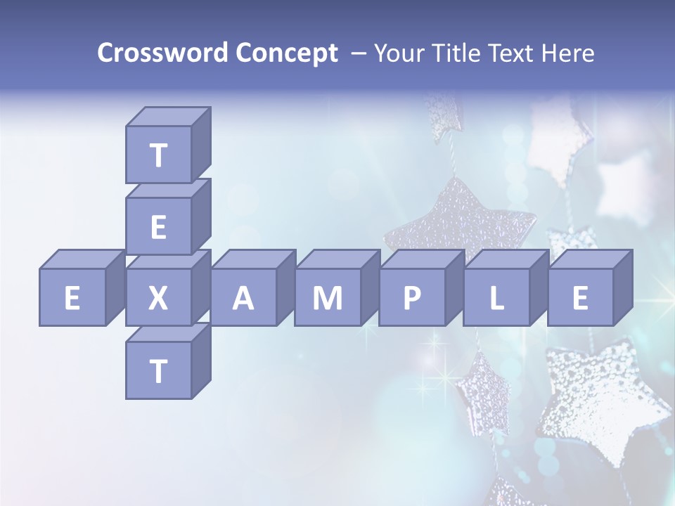 Blue Christmas Background PowerPoint Template