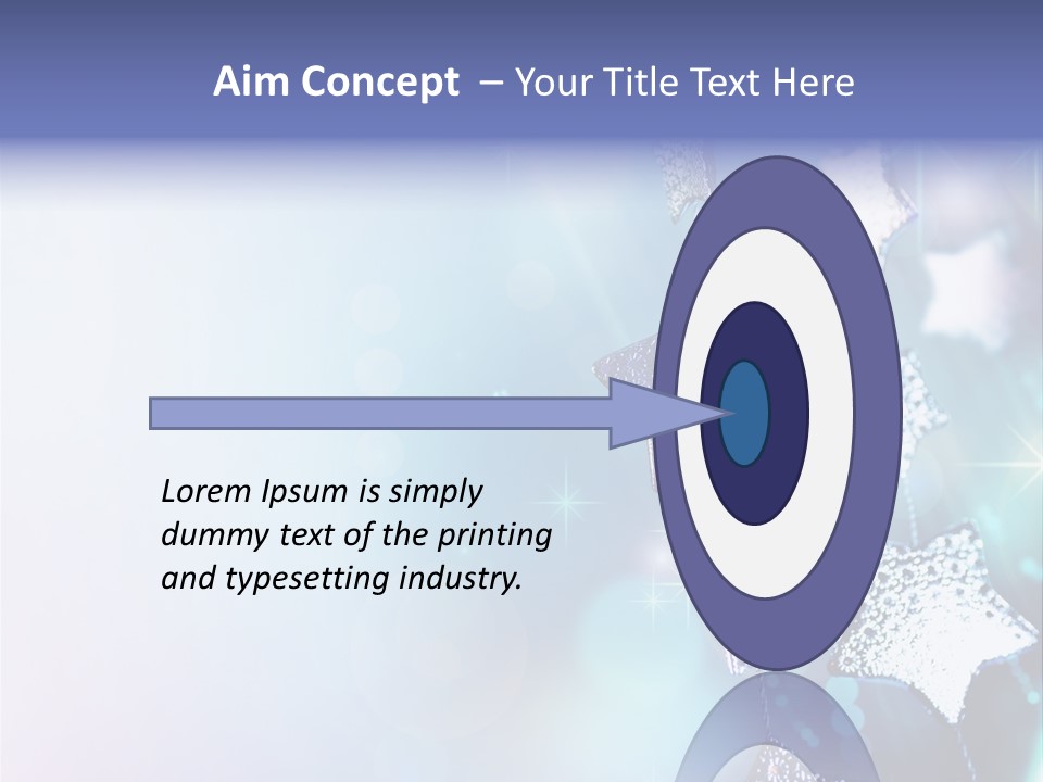 Blue Christmas Background PowerPoint Template