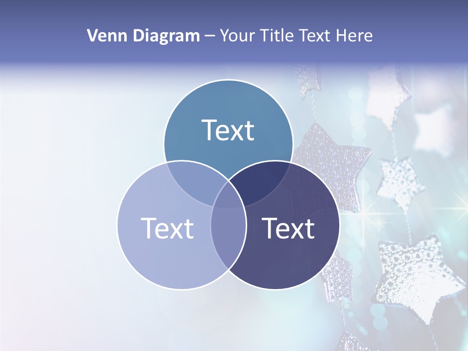 Blue Christmas Background PowerPoint Template