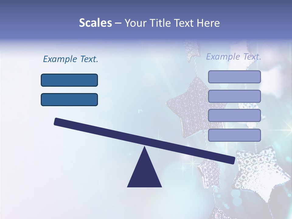 Blue Christmas Background PowerPoint Template