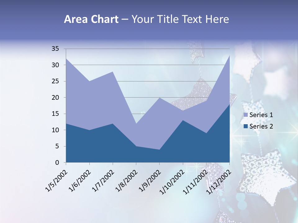 Blue Christmas Background PowerPoint Template