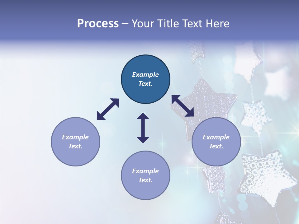 Blue Christmas Background PowerPoint Template