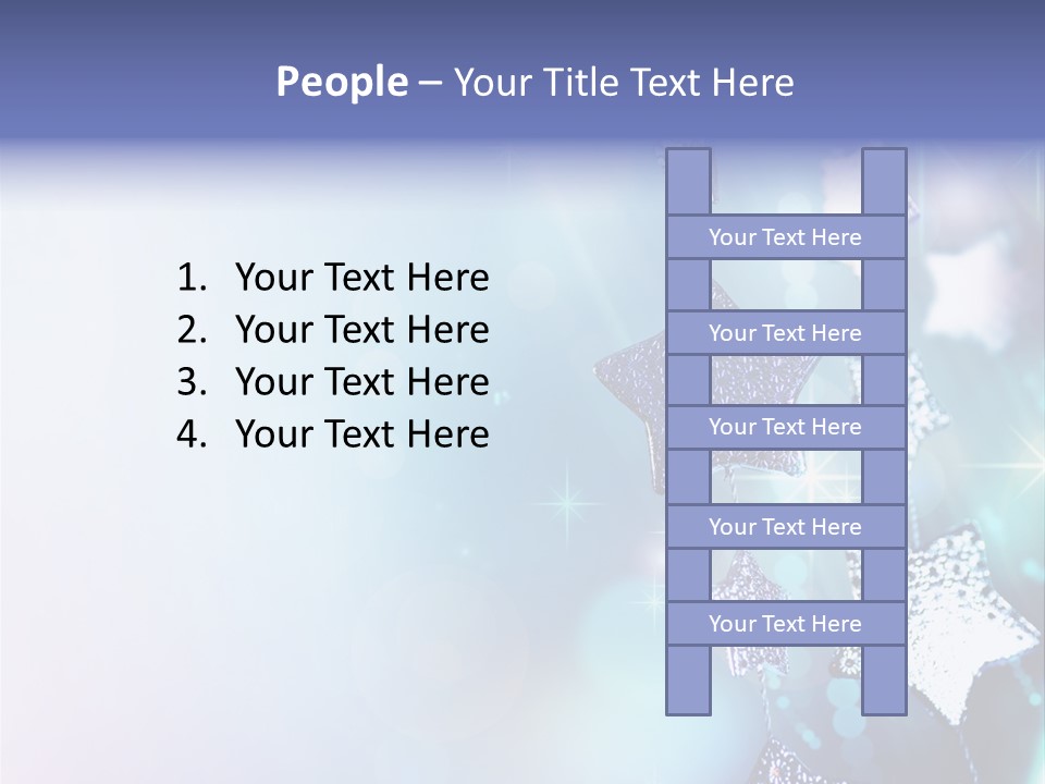 Blue Christmas Background PowerPoint Template