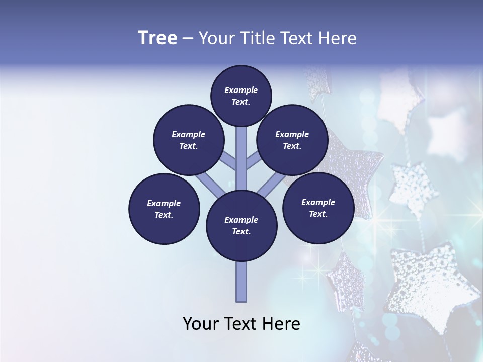 Blue Christmas Background PowerPoint Template