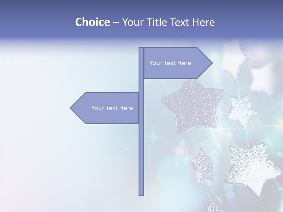 Blue Christmas Background PowerPoint Template