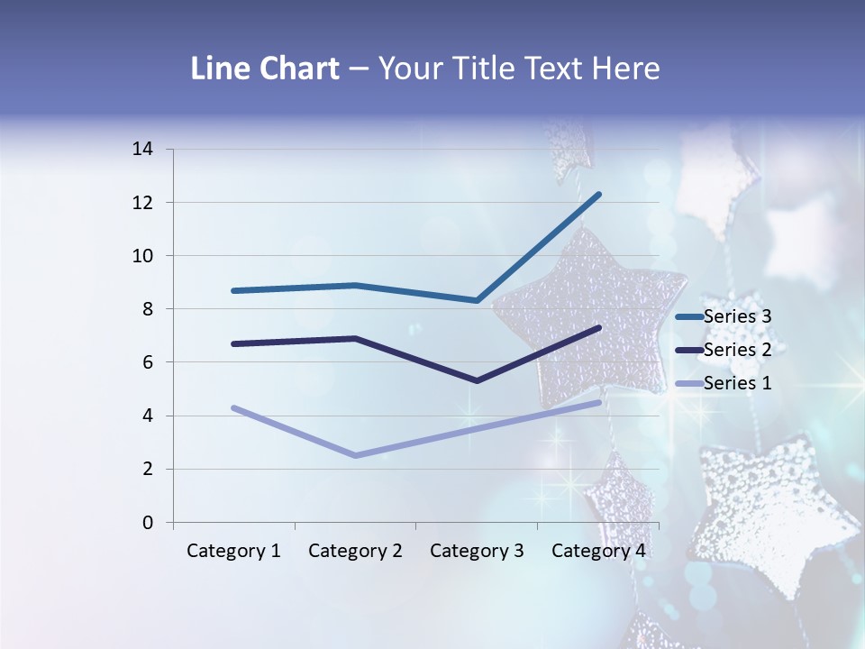 Blue Christmas Background PowerPoint Template