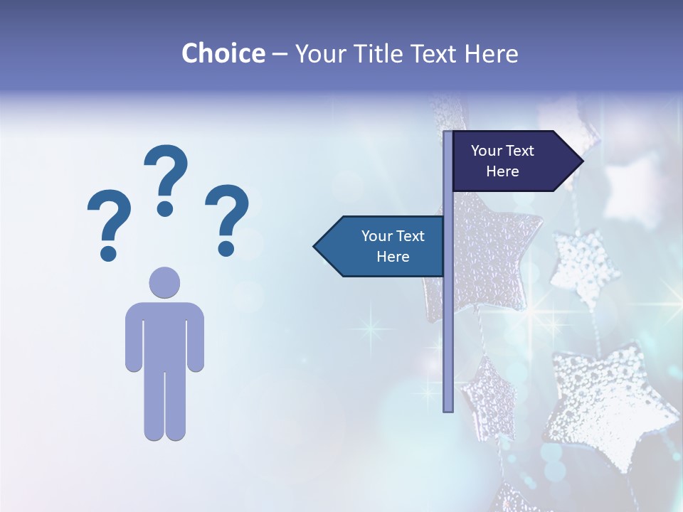 Blue Christmas Background PowerPoint Template