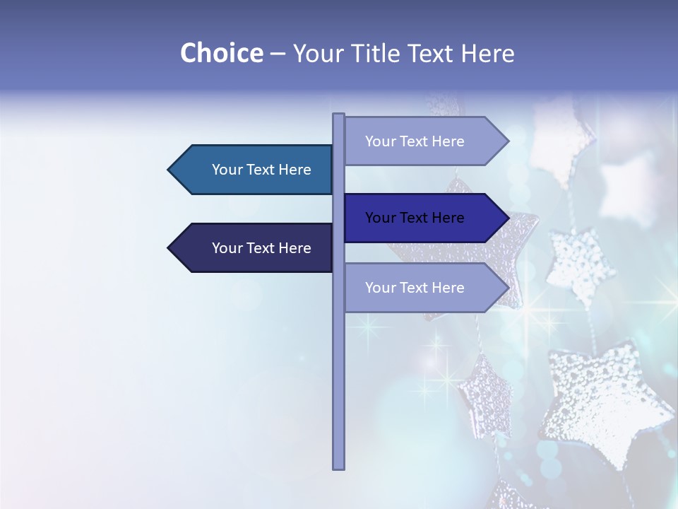 Blue Christmas Background PowerPoint Template