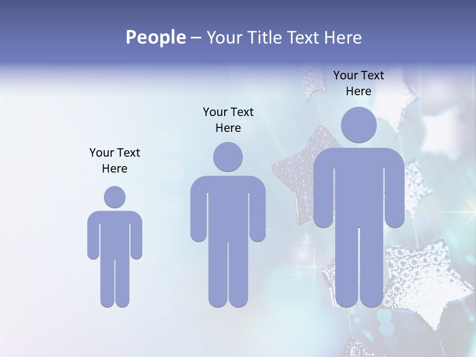 Blue Christmas Background PowerPoint Template