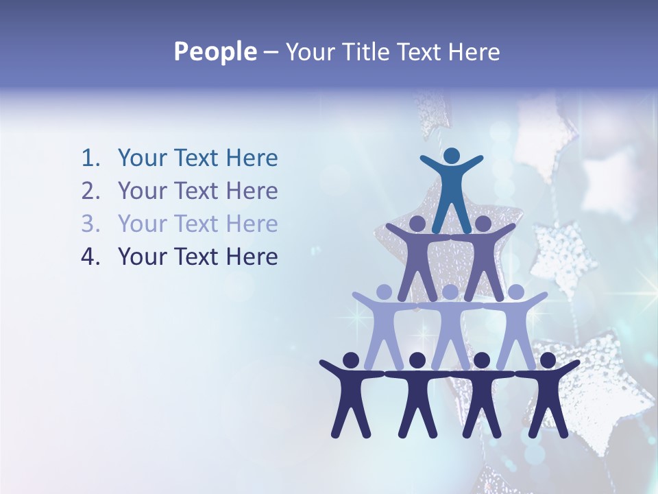 Blue Christmas Background PowerPoint Template